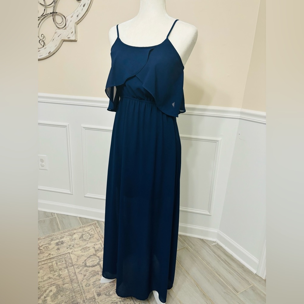 Adjustable Navy Maxi Dress